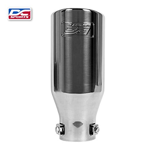 Dc Sport Polished Stainless Universal Bolt On Exhaust Slant Cut Tip 2.25" Inlet 3.75" Outlet #TOP4