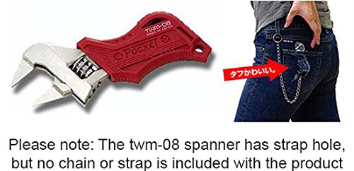 Clé à molette trapue avec mâchoires ultra minces (seulement 2 mm d'épaisseur) Petite taille Clé à molette de poche Engineer twm-08 – vue 9
