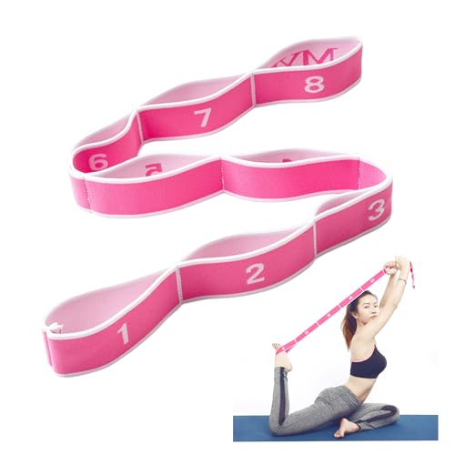 1 banda elástica, banda elástica para deportes, accesorios de gimnasia, cinturón de yoga para estiramiento, equipo de gimnasio, equipo de fitness, banda elástica elástica (rosa rosa) 1 banda elástica, banda elástica para deportes, accesorios de gimnasia, cinturón de yoga para estiramiento, equipo de gimnasio, equipo de fitness, banda elástica elástica (rosa rosa)