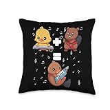 Platypus Music Keytar Cute Platypus Kids Throw Pillow