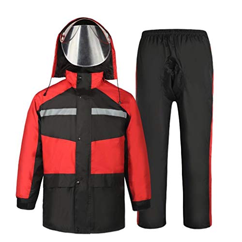 DWhui Regen Anzüge for Männer Frauen Wasserdicht Leichte Regenkleidung Gang-Jacken-Mantel mit Hosen und Arbeitskleidung mit Kapuze for Arbeit Angeln Regen Mäntel Regen Jacke Hosen for Golf Cover