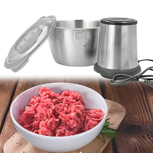 Triturador Elétrico de Alimentos 3L Potente 850W em Aço Inox (220V) com 4 Lâminas Afiadas – Eficiênc