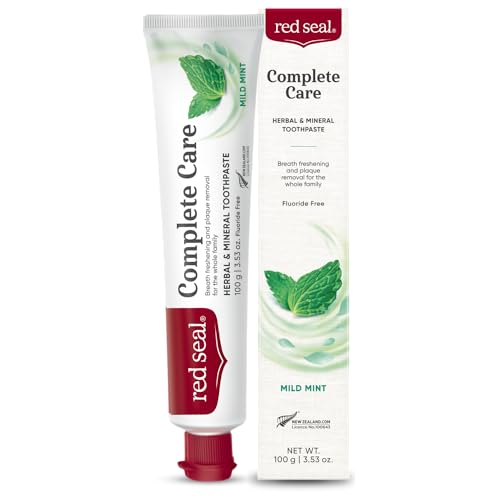 ๐ธ 10 Best Toothpaste for Allergies For 2025 5 Red Seal Complete Care Mild Mint Toothpaste, NATRUE Certified Natural Toothpaste for The Whole Family, Paraben & SLS Free, Fluoride Free, Vegan Friendly & Cruelty Free, No Artificial Flavors, 3.53 oz