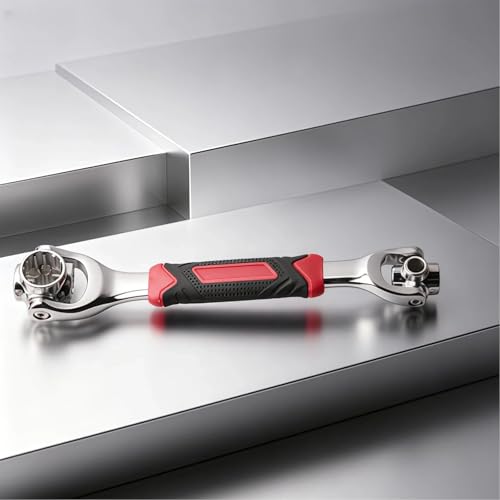 52 in 1 Multifunction Ratchet Wrench, Adjustable Repair Tool for Home and Automotive Use,Universal Socket Wrench with 360° Rotation