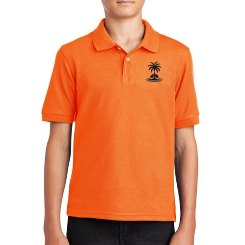 Teen Summer Short Sleeve Polo Shirts Girls Casual Tropical Embroidery School Uniforms Button Collared Clothes Outfit2