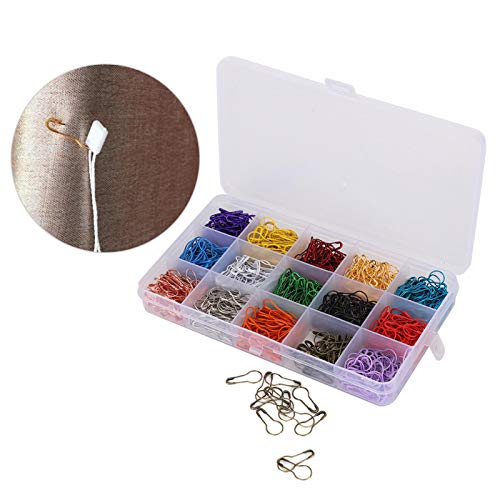 Vários tamanhos, delicadas e grandes alfinetes de segurança, alfinetes de cabaça, mantas de costura