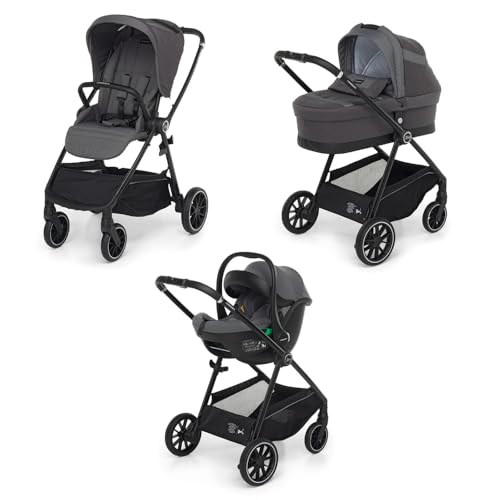 Foppapedretti Trio Divo I-Size, Sistema Modulare Combinato per Bambini, Navicella Passeggino e Seggiolino auto I-Size, Chiusura Self Standing, conforme ECE R129, Maneggevole Compatto Leggero, Sport