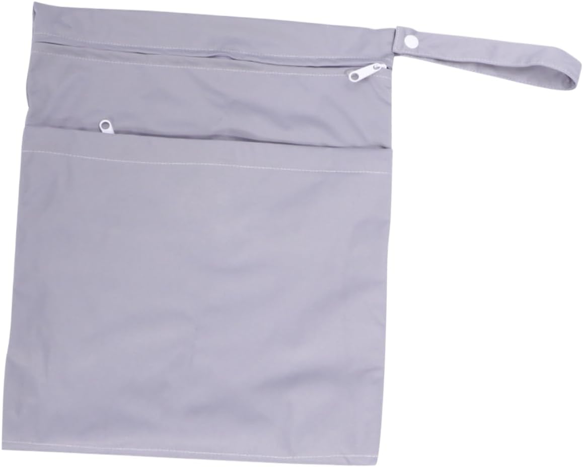 Abaodam Waterproof Diaper Storage Bag Infant with Two Zippers for Babies