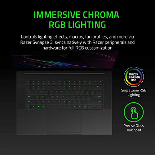 Razer Blade 15 Gaming Laptop 2020: Intel Core I7-10750H 6-Core, Nvidia Geforce Rtx 2070 Max-Q, 15.6" 4K Oled Touch, 16Gb Ram, 512Gb Ssd, Cnc Aluminum, Chroma Rgb Black (Renewed) #TOP5