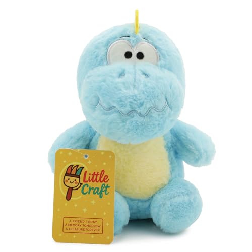 Image of Blue Dino Soft Toy for Kids with Cute Hug-Friendly Plush for Babies, Toddlers & Children Safe, Lightweight & Easy to Clean (25CM)