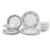 Santa Anita Vajilla de Porcelana Artesana 12 piezas