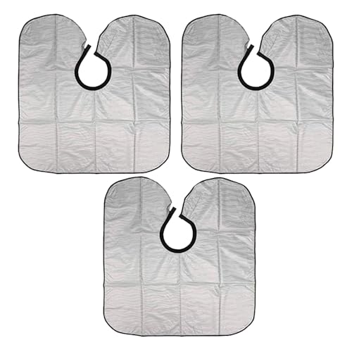 Mobestech 3 piezas Capa corta impermeable para peluquero para tinte de cabello y protección contra shampoo, capa para barberos y estilistas