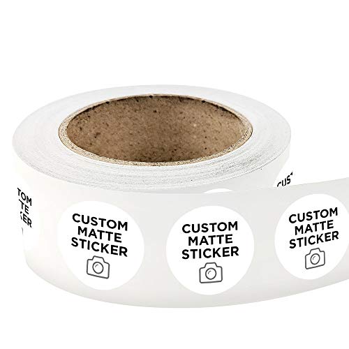 2000 Round Custom Matte Roll Label Stickers 3" x 3" for Products, Packaging, Bottles, or Events. Upload Your own Image, Logo, Or Design