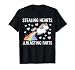 Stealing Hearts Blasting Farts Funny Toddler Unicorn Rainbow T-Shirt