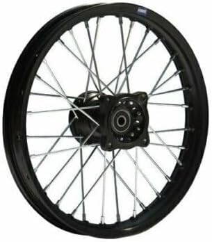 Jante alu avant 14" noire - Axe 15mm - Dirt/Pit Bike
