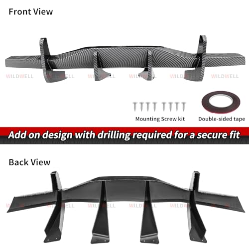 WildWell Rear Bumper Diffuser Compatible with 2020-2026 Chevy Corvette C8 by WildWell - Used condition - Image 7