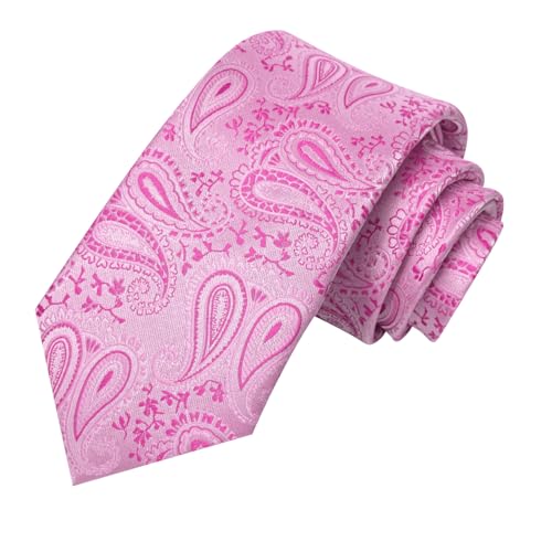 Image of Hi-Tie Mens 70inches Tie Set Extra Long Necktie for Men Cufflinks Handkerchief Big Tall Men Business Wedding