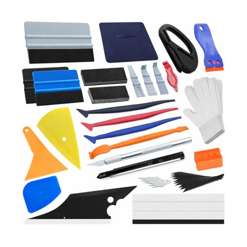 BESULEN 27PCS Car Wrap Tool Kit, Vehicle Vinyl Wrap Applicat