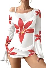White Red Floral