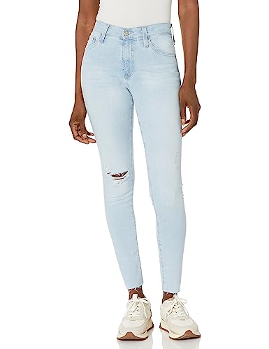 Jean skinny Farrah AG Adriano Goldschmied femme pantalon denim taille haute 21 Years Daylight
