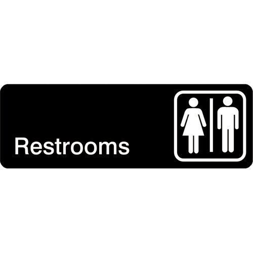 winco(ウインコ）サインプレート トイレ 男女兼用 RESTROOMS [並行輸入品]