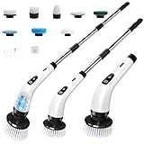 Zwei Geschwindigkeiten & IPX6-Wasserdicht: Zwei Drehzahlen (320RPM/370RPM) für sanfte oder starke Reinigung. Einfaches Umschalten per ON/OFF-Knopf. Mit IPX6-Wasserschutz kann die Bürste direkt unter dem Wasserhahn gereinigt werden.