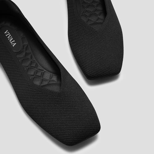 Image of VIVAIA Margot 3.0 Newly Upgraded Women's Ballet Flats Comfortable Square-Toe V-Cut Flats Casual Dress Washable Sustainable Shoes