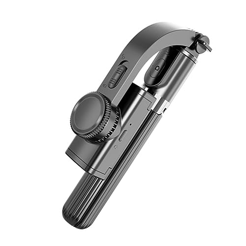 1 Ensemble Stabilisateur de Smartphone avec Trépied Portable Gimbal à Main Noir Rotation pour Photos Professionnelles