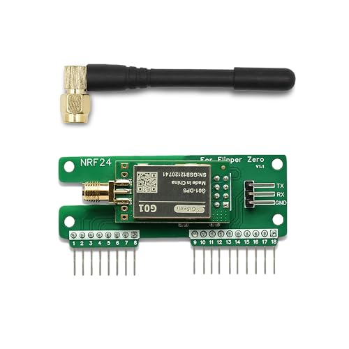 Flipper Zero NRF24 Module – 2.4GHz Long-Range Wireless Sniffer & Mouse Jacker Dev Board, Based on Si24R1 with PA+LNA, for Signal Analysis, Remote Control Emulation, and Security Testing Projects