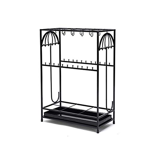 QTQHOME Porte-Parapluie d'hôtel avec Porte-Parapluie créatif Support de Rangement pour Parapluie Noir (Taille:50x25x70cm) Cover