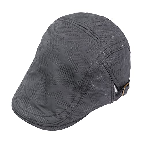 POKHDYE Primavera y verano Nueva malla Adelante Cap de malla transpirable Peaked Cap Mens Outdoor Leisure Sunscreen Hat, gris, Talla única Cover