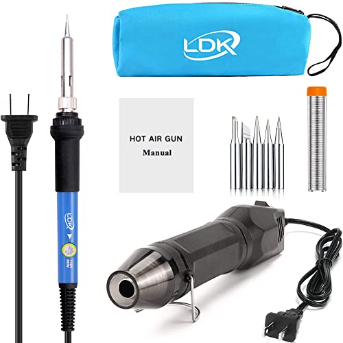 LDK Electric Soldering Iron Kit & Dual Temp Mini Heat Gun