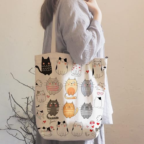 Image of DOOX Canvas Tote Bag for Women, Canvas Reusable