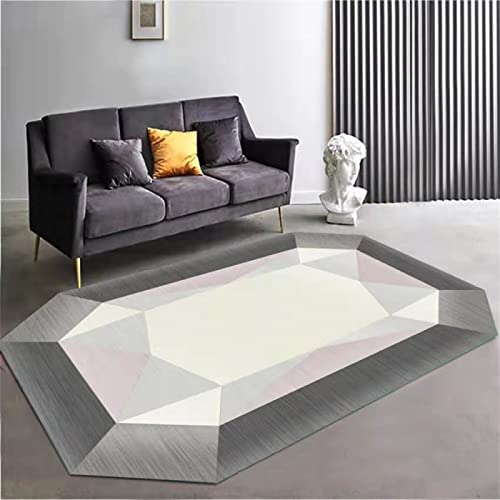 {Alfombras Salon 2X3 Gris Alfombras Salon alfombras infantiles juegos gris alfombra ovalada sala de estar alfombra de salón moderna abstracta geométrica gris suave...