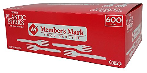 Member's Mark White Plastic Forks (600 ct.)