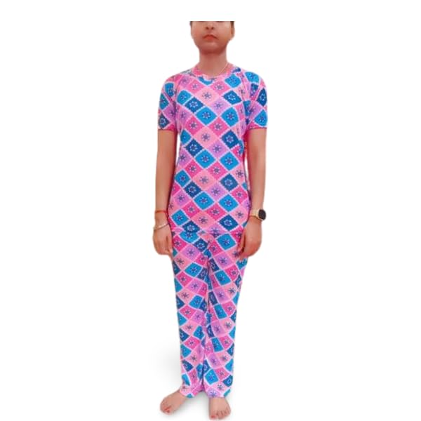 Women's Floral Print Night Dress, Soft Wear, Sleepwear