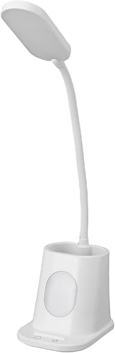 MAVIS LAVEN Lámpara de escritorio LED, material ABS, control táctil, 3 temperaturas de color, USB tipo C, ideal para oficina y dormitorio