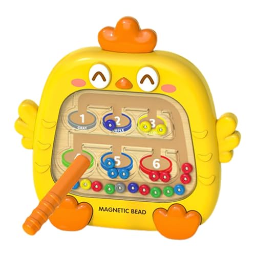 Magnetic Number Maze ? Chicken Design Drawing Board, SSTEM Learning Counting Activities | 4�Έȏ�̒j�̎q�A���̎q�A���s��c�t���̋��������̔��׉^���\�͊J������c�[��