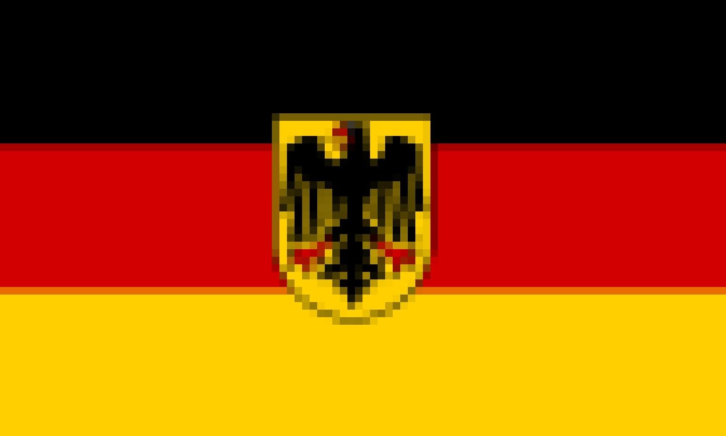 FahnenMax Bandiera Germania Con Aquila 150x250 Cm – Poliestere Antistrappo – Resistente Ai Raggi UV E Agli Agenti Atmosferici