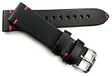Einzigartige Bauform. Die Bänder sind aus einem sehr teurem und robustem Sattelleder gefertigt, damit trotz den offenen Kanten, eine lange Nutzung gewährleistet ist. Das graue Uhrenarmband hat eine geschlossene Kante