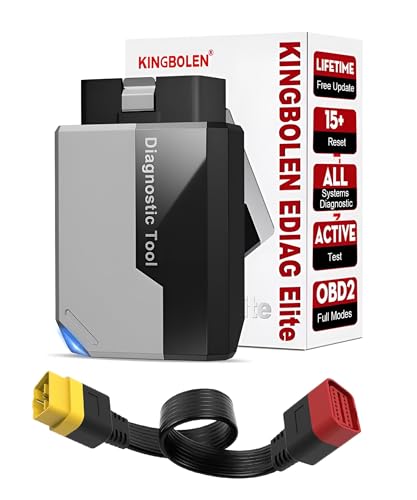 Image of EDIAG Elite OBD2 Scanner + 16 Pin Flat Ribbon Extension Cord Bluetooth Diagnostic Check Engine Scan Tool 15 Reset Free Lifetime Update Automotive Code Reader Full System Bidirectional OBD Scanner