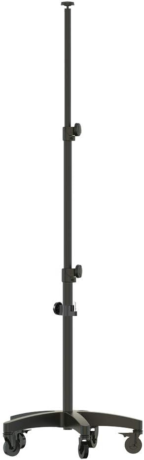 SCANGRIP WHEEL STAND, for Mobile Work Light Positioning in the Workshop, Detailing Light Stand, Extendable from 3 ft to 6,2 ft, Bracket for Second Work Light