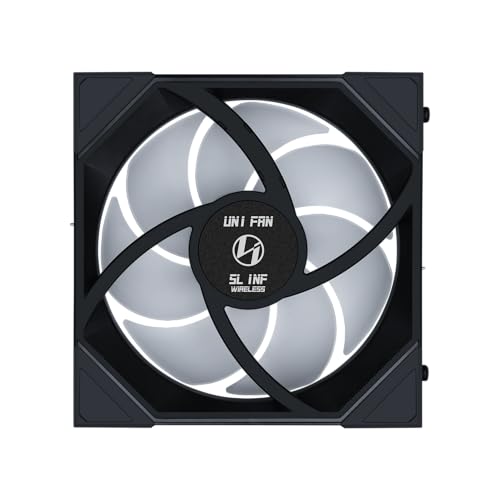 Image of Lian Li UNI Fan SL-Infinity Wireless 140- Single Pack -2.4 GHz Wireless Signal Control-ARGB Fan-Customizable Double Infinity Mirror Effect-Daisy-Chain Design- Without Controller - Black (14SLIN1W1B)