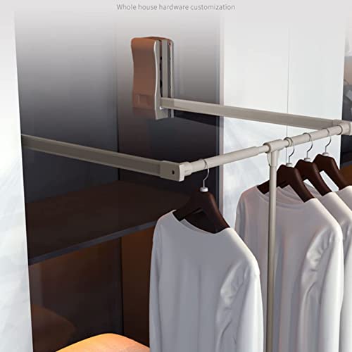 Tringle à vêtements extensible acier inoxydable réglable largeur penderie