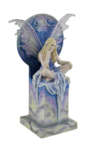 Estatua de Hada Azul Shimmer en Torre de Mármol miniatura 2