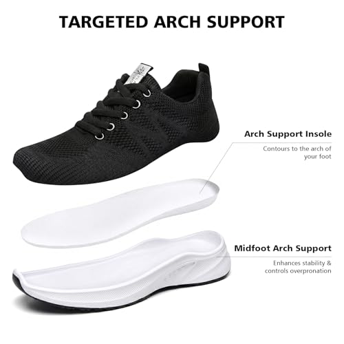 Image of Padgene Womens Sneakers Lightweight Tennis Walking Shoes Sports Running Shoes for Woman Mesh Breathable Gym Fashion Sneakers Athletic Comfortable Casual