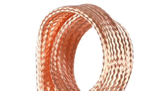 Copper Wire for Jewelry Making, Length 2 Metets Braided Pure Cable for Automotive, Industrial, Electronics, Machinery, Aerospace(16 Square)