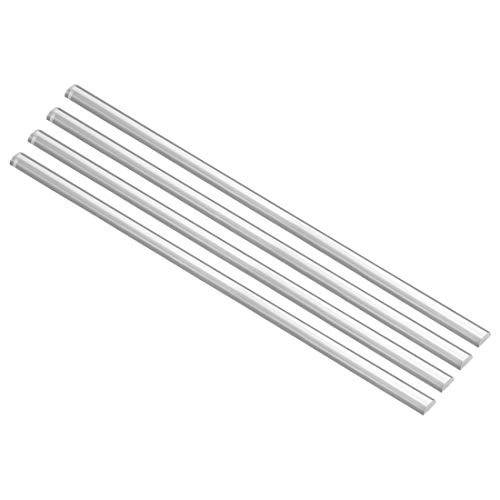 uxcell Acrylic Round Rod 5mm x 10mm x 250mm