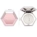 FREEORR Holographic Highlighter Palette, Chrome Metallic Glow Bronzer Makeup Powder, Face Illuminator with Shine Shimmer-Silver