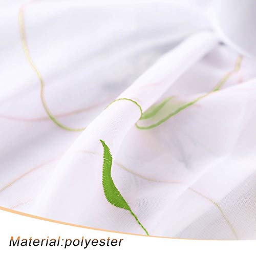 Souarts Fiore Trasparente Tenda Tenda Tenda Tende